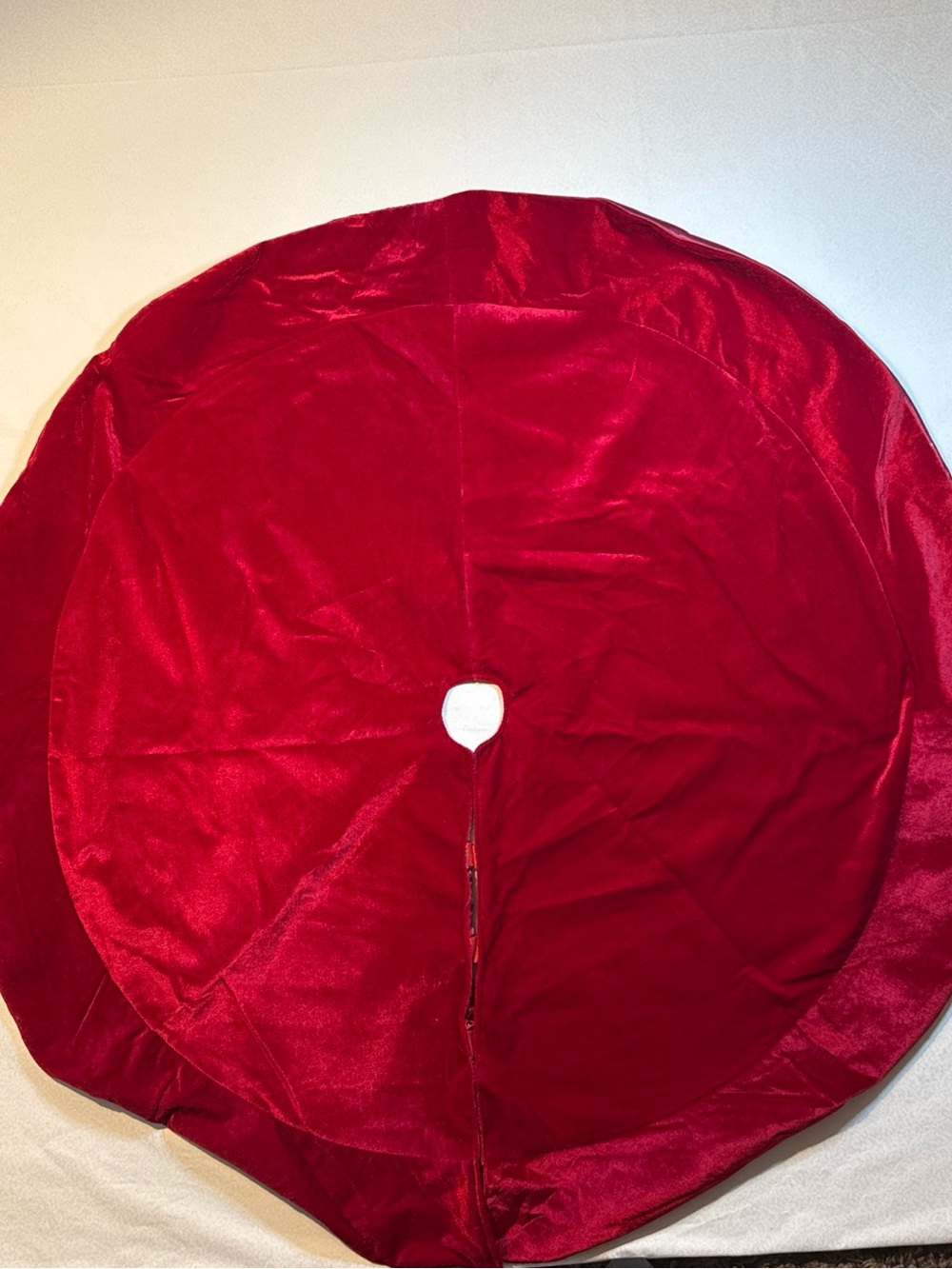 Red Velvet Tree Skirt - Holiday Decor